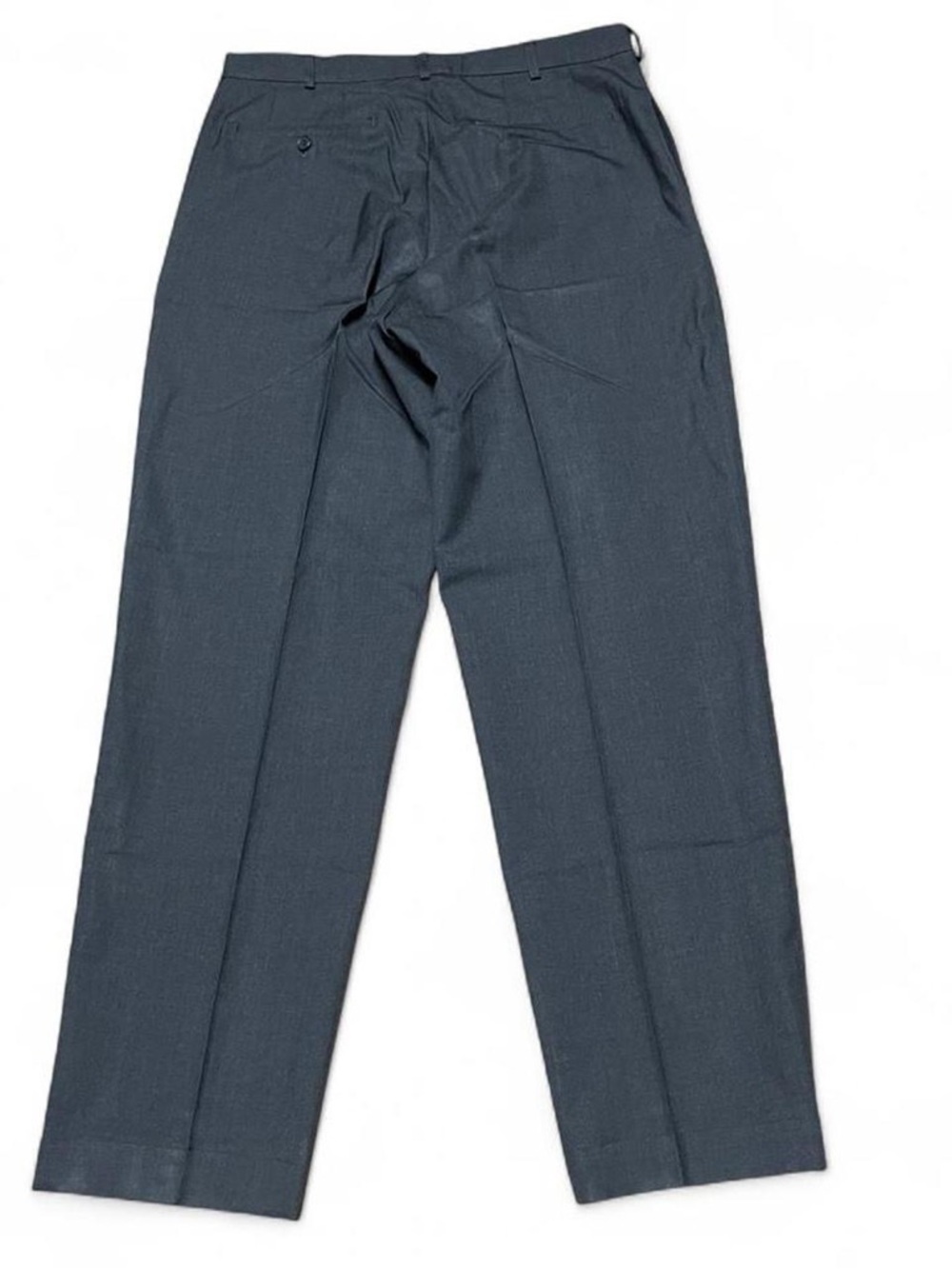 VTG J Crew Oarsman Pants Men 34x32 Wool Cuffed Straight Leg Regular Fit Charcoal - Picture 5 of 9